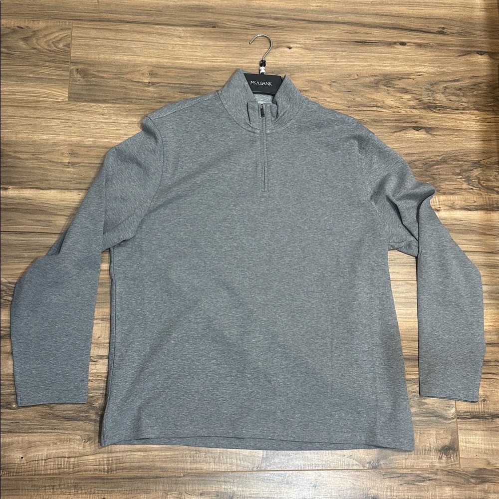Jos.A.Bank Traveler Taylored Fit Men’s Quarter Zip XL Grey